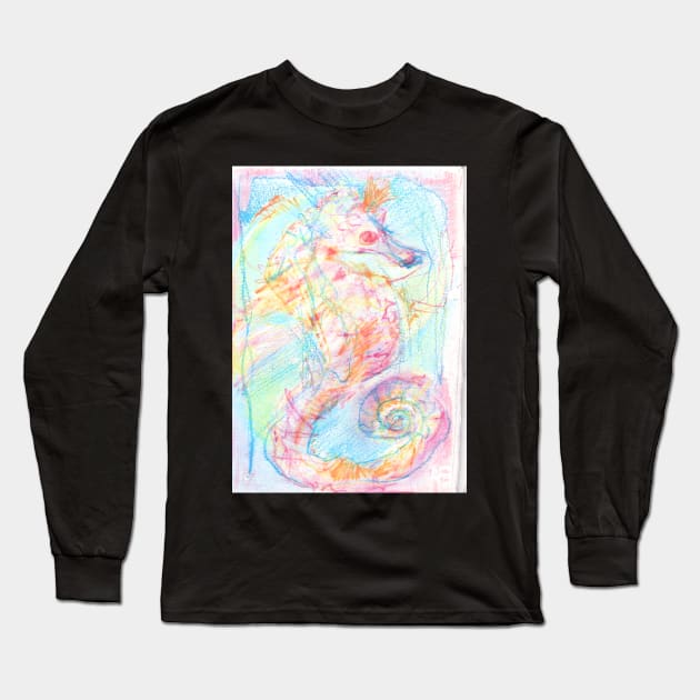 Seahorse Long Sleeve T-Shirt by Visuddhi